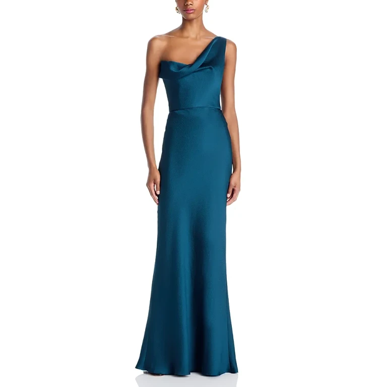 Draped One Shoulder Dress