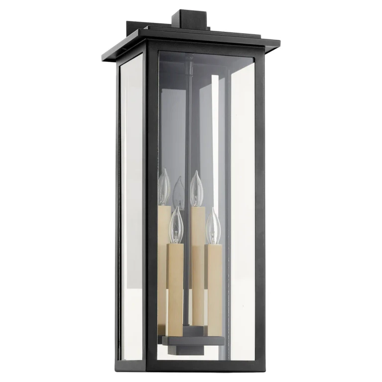 Textured Black Four Light Lantern from the Westerly Collection