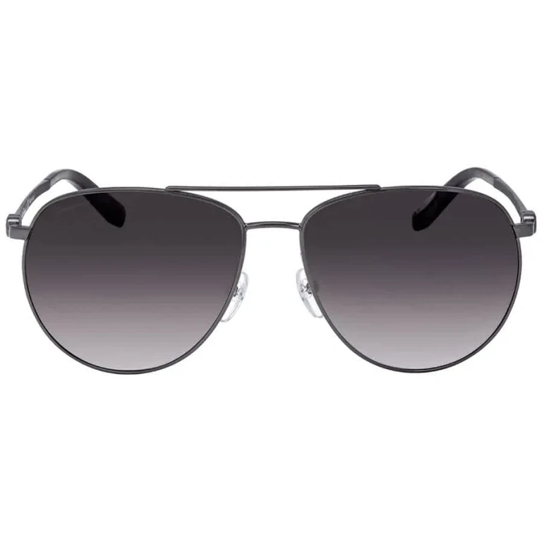 Salvatore Ferragamo Dark Grey Gradient Pilot Unisex Sunglasses SF157S 069 60