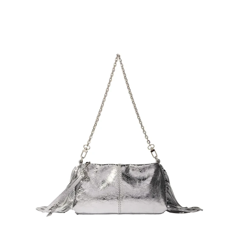 Maje Miss M Metallic Leather Pouch