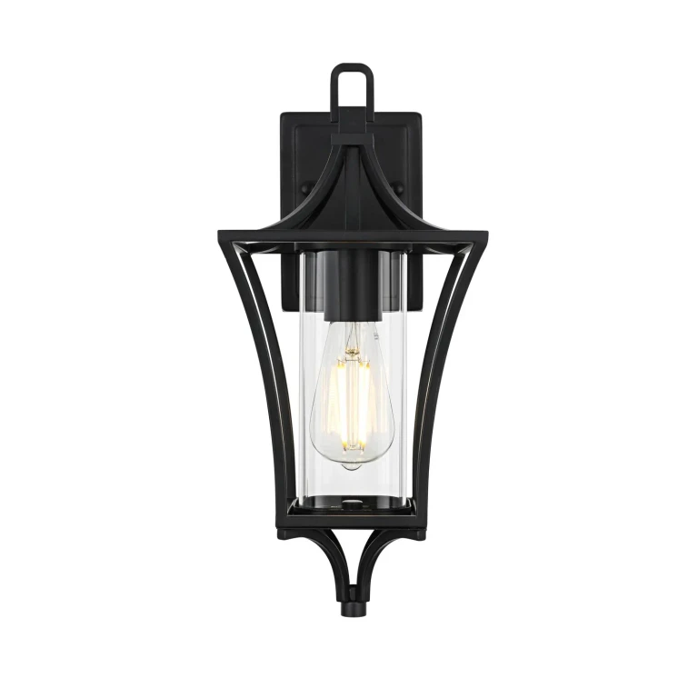 Black Outdoor Wall Sconce from the Belgrade Collection