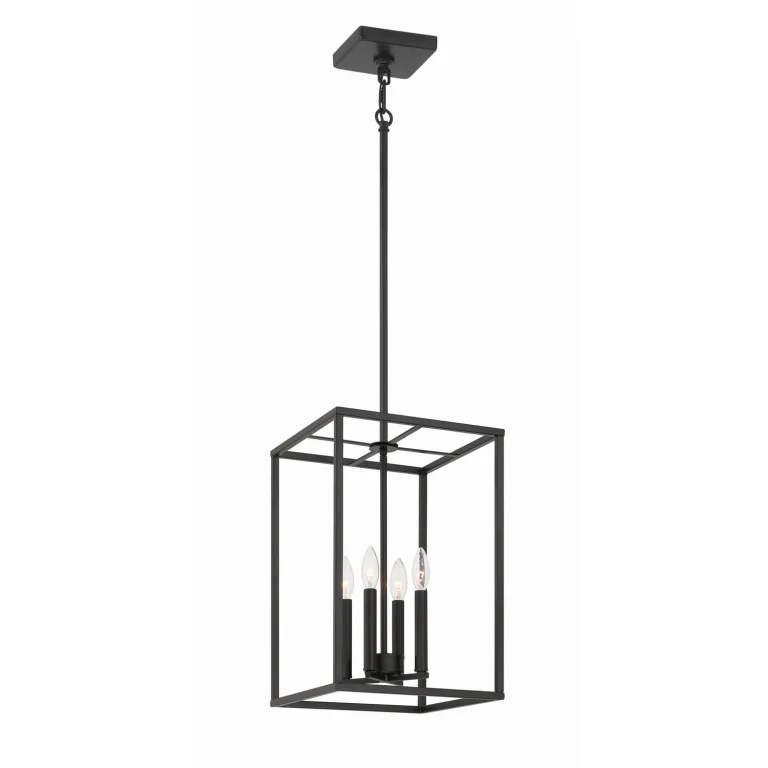 Flat Black Foyer Pendant from the Signature Foyer Collection