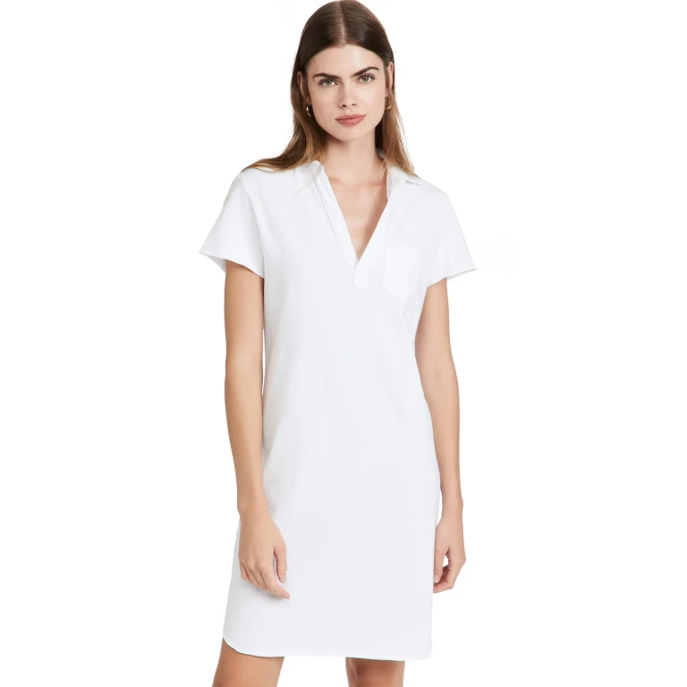 Frank & Eileen Short Polo Dress White L
