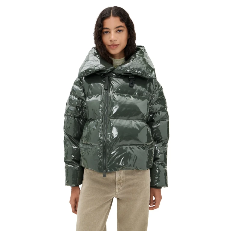 Rains Alta Vision Short Puffer Jacket Swamp XS