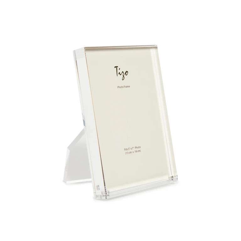 Tizo Design Tizo Design Clear Acrylic Frame 5x7 Gold One Size