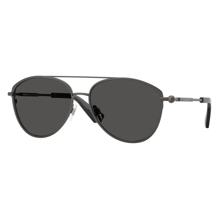 Burberry Dark Grey Pilot Unisex Sunglasses BE3157 131687 59