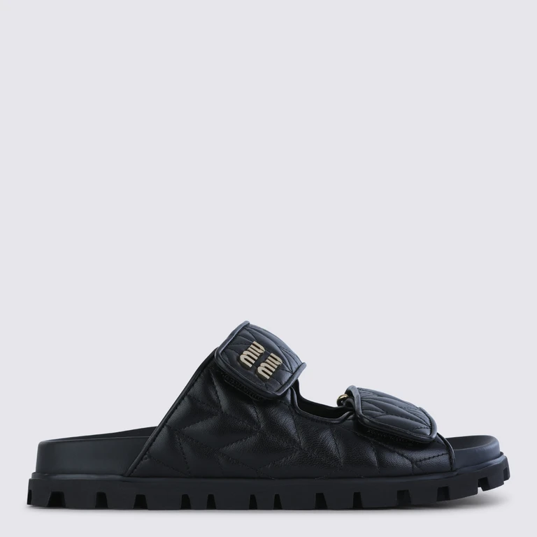 Miu Miu Miu Flat Shoes Black _le - Women
