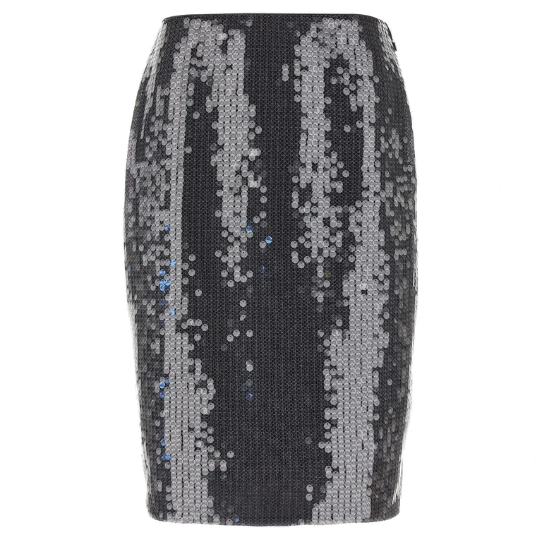 Rotate by Birger Christensen net Sequin Midi Skirt