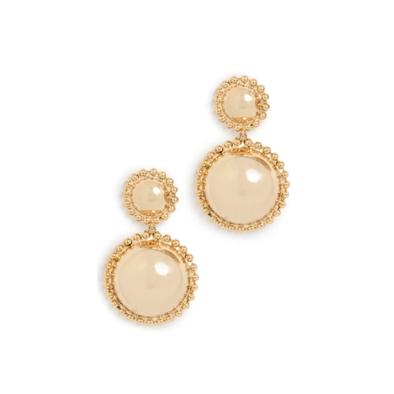 LELET NY Lucia Dome Earrings Gold One Size