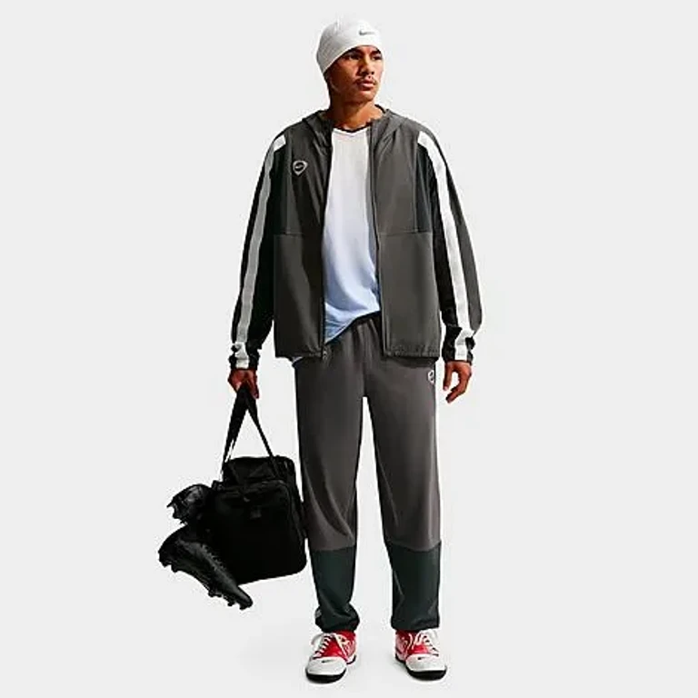 Nike Men's Energy Repel Soccer Woven Jacket in Medium Ash/Off Noir/Summit White Size: XS