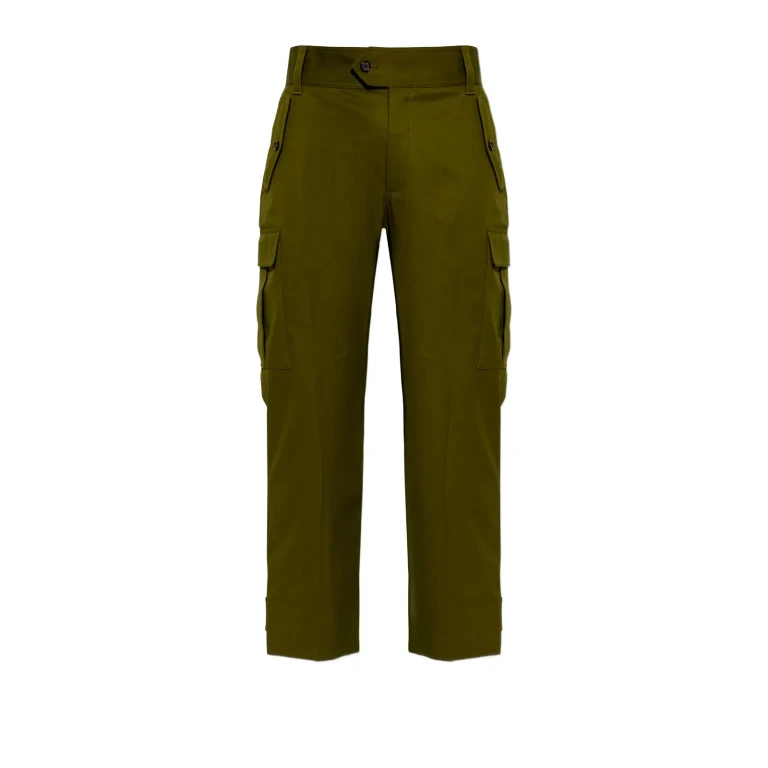 McQueen Cotton Cargo Trousers (857149QSACD3360)