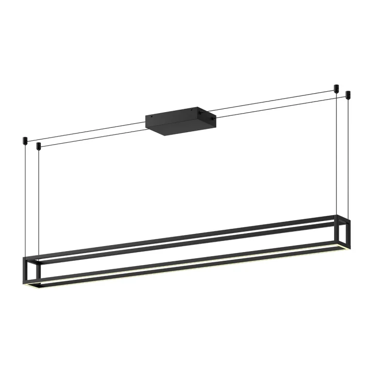 Black LED Linear Pendant from the Plaza Collection