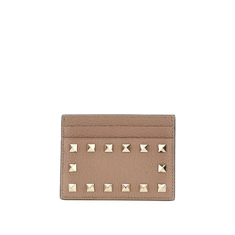 Porte-cartes VALENTINO GARAVANI Rockstud en cuir grainé