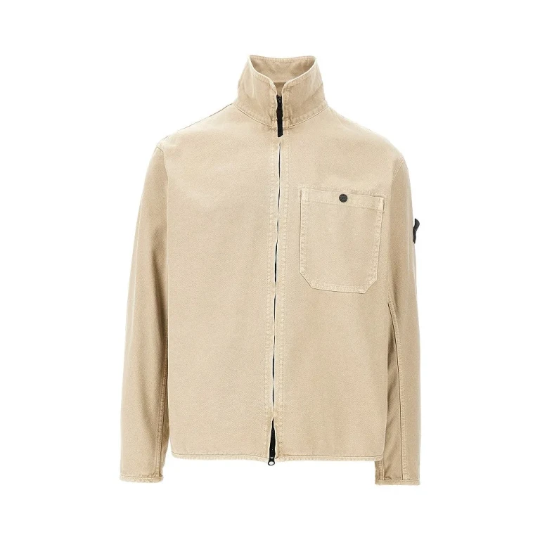 Stone Island コットンキャンバス オーバーシャツ メンズ Sサイズ