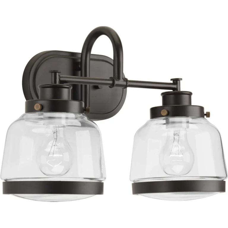 Antique Bronze Two Light Bath from the Judson Collection