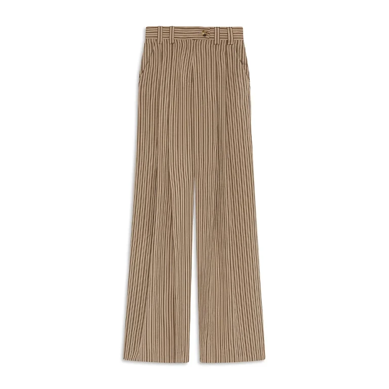 Marella Striped Palazzo Pants