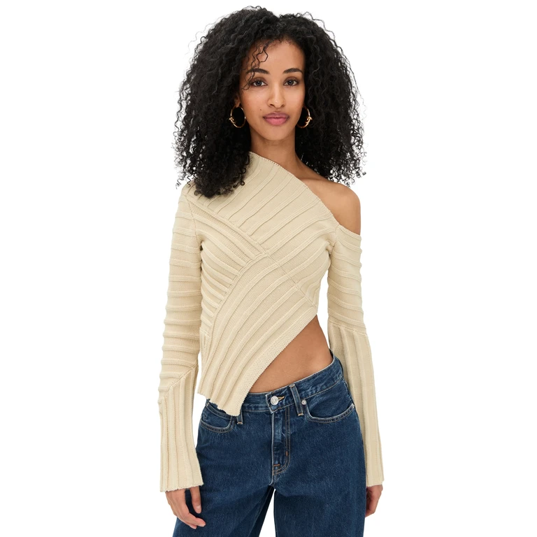 Cult Gaia Jaidan Knit Top Beach L