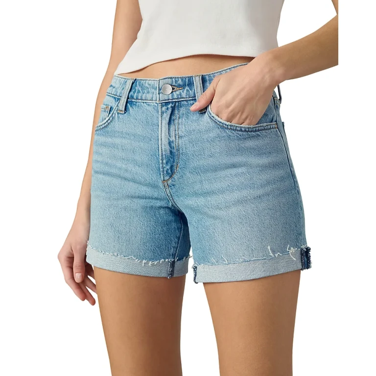 Joe's Jeans 5 Cuffed Denim Shorts in Taken