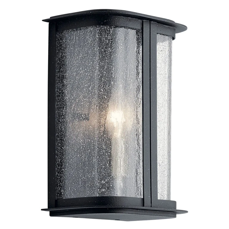 Timmin 1-Light 10" Outdoor Light in Distressed Black