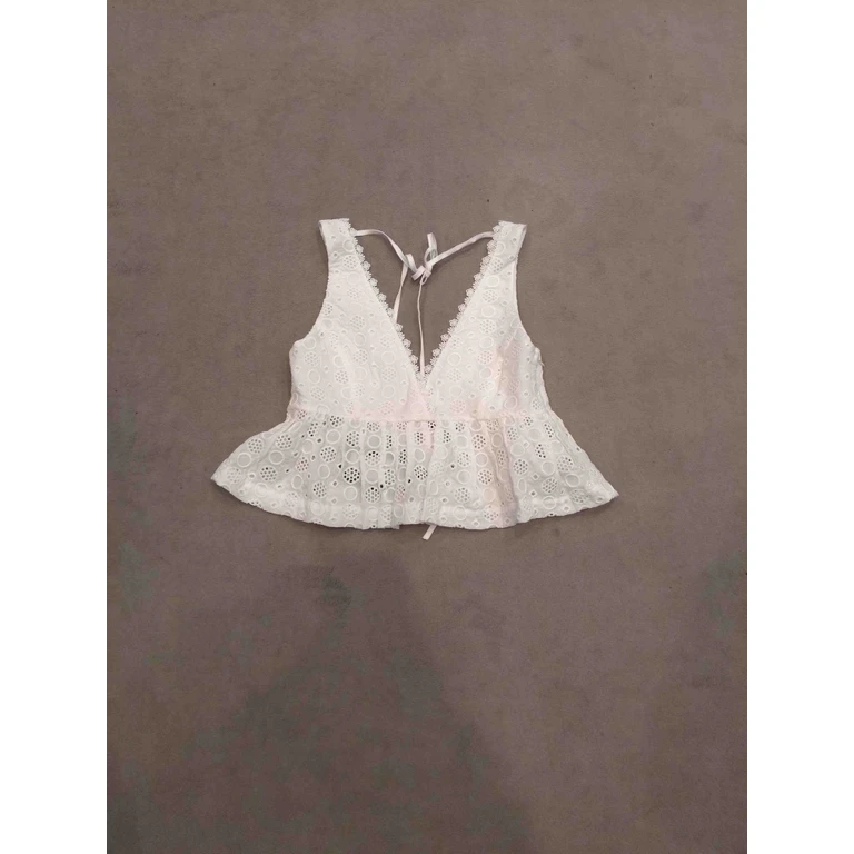 Pinko Kiersten Top Pop Ric Sang White Cotton - Women