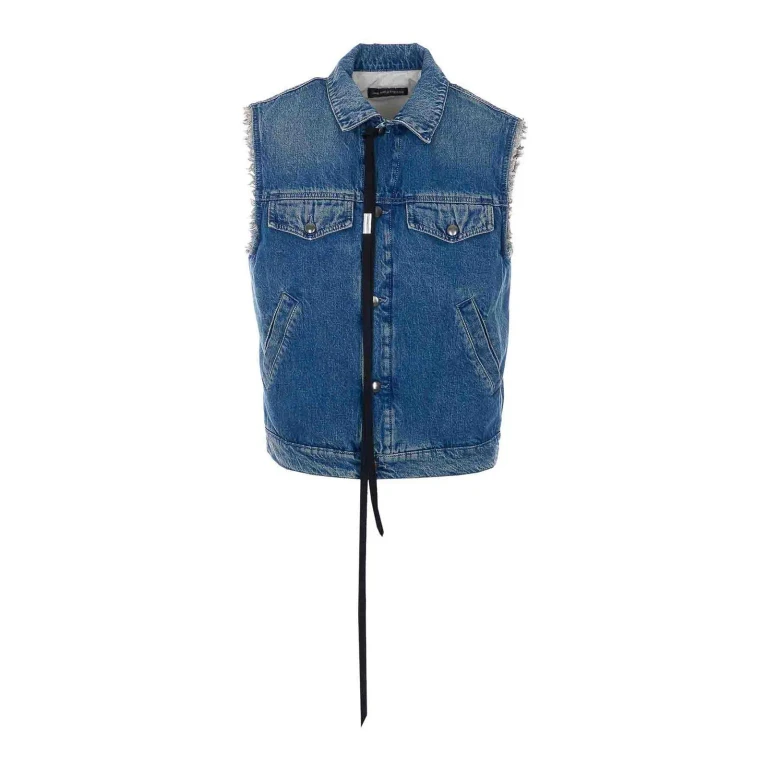 Ann Demeulemeester Gilet - Bleu
