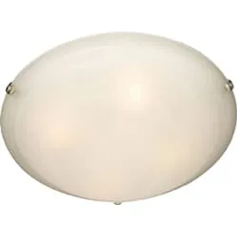 Satin Nickel Three Light Flush Mount from the Malaga Collection