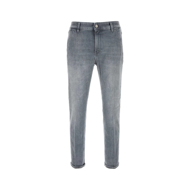 Pt Torino Grey Stretch Denim Jeans Ml30 Exterior: Cotton Elastane - Men