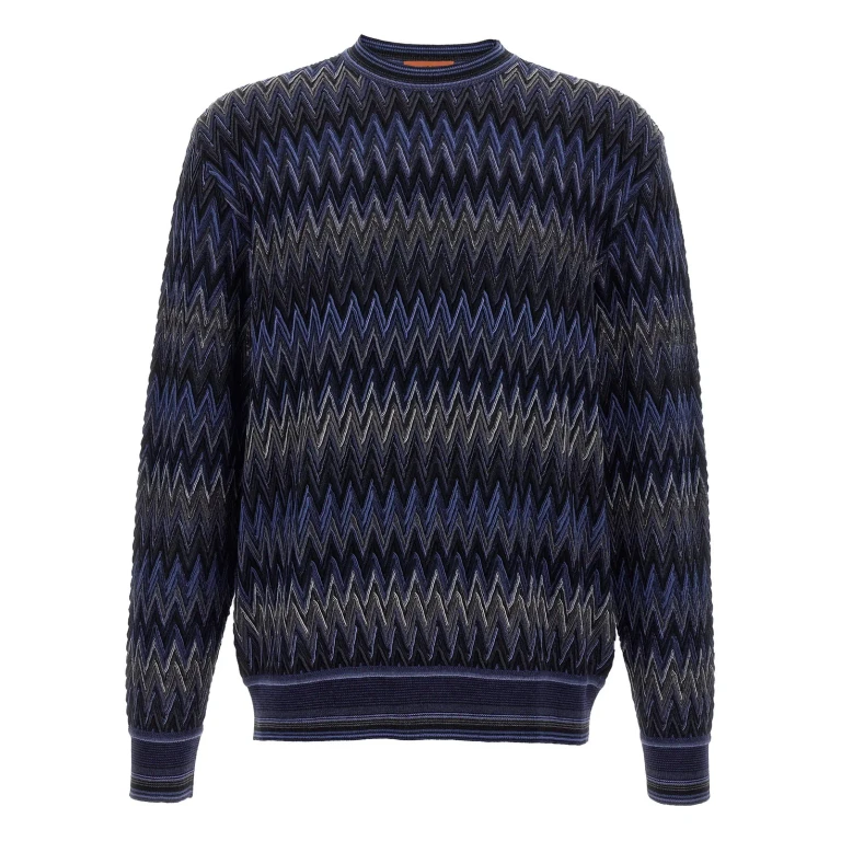 Missoni Pull Col Rond - Bleu