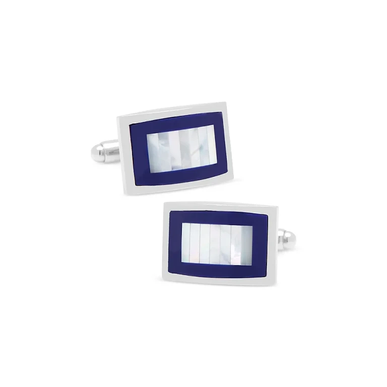 Cufflinks Inc Mother Of Pearl & Blue Lapis Key Cufflinks