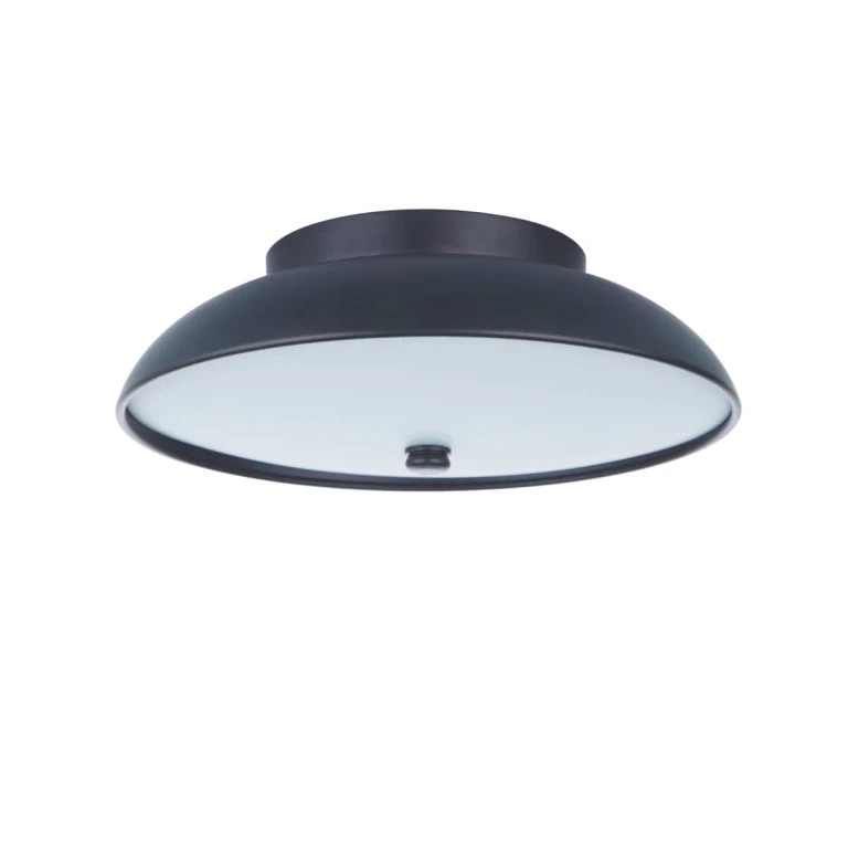 Flat Black LED Flushmount from the Soul Collection