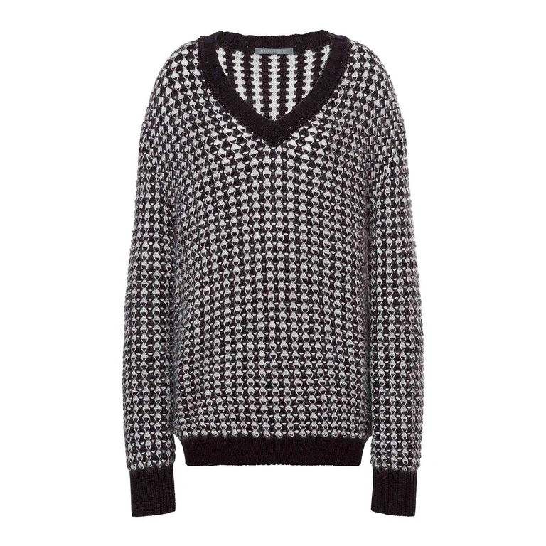 Alberta Ferretti Pull Col Bateau - Noir