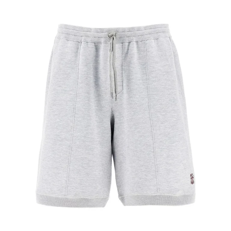 Brunello Cucinelli 男士棉丝混纺短裤 L码