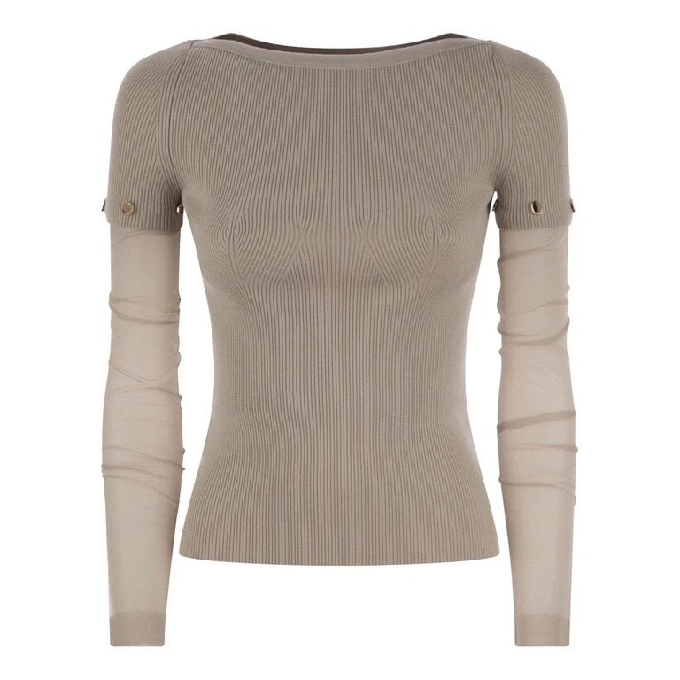 SportMax Boat Neck Long-sleeved Jumper