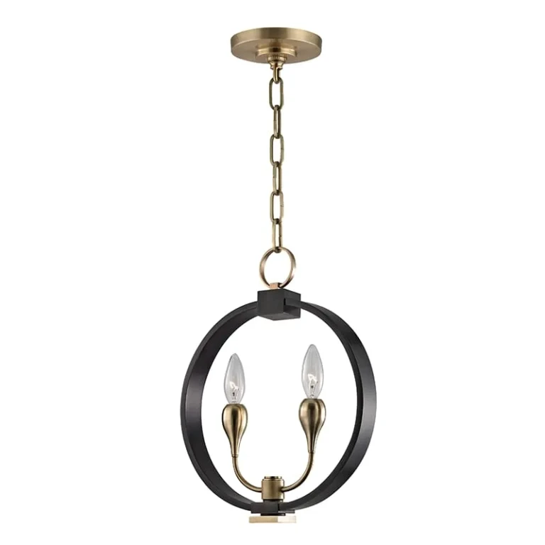 Dresden 2-Light Pendant Light in Aged Old Bronze