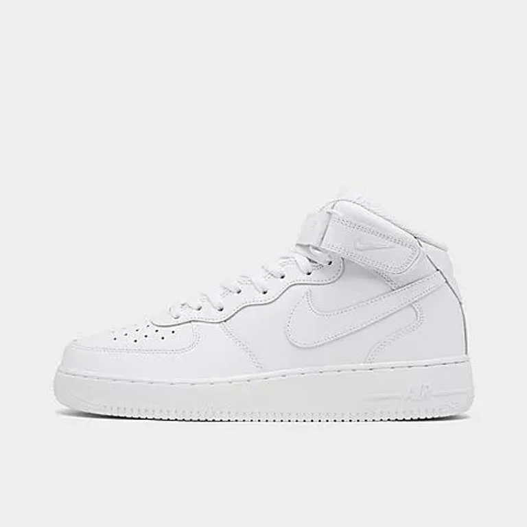 Men's Air Force 1 Mid '07 Casual Shoes in White Size: 15.0