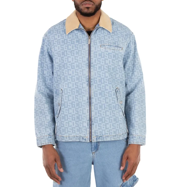 GCDS Monogram Denim Harrington Jacket