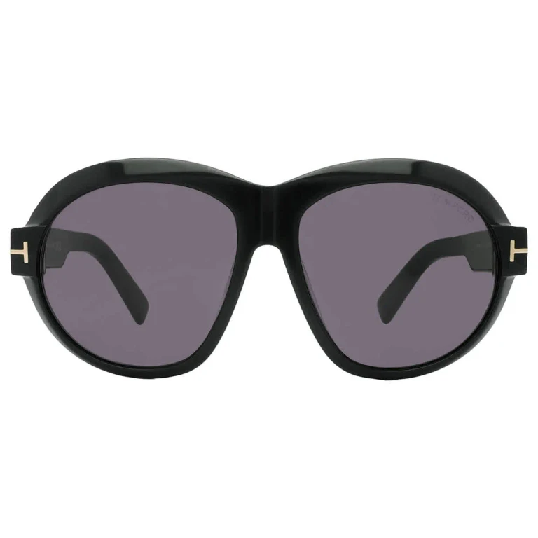 Tom Ford Inger Smoke Oval Ladies Sunglasses FT1113 01A 59