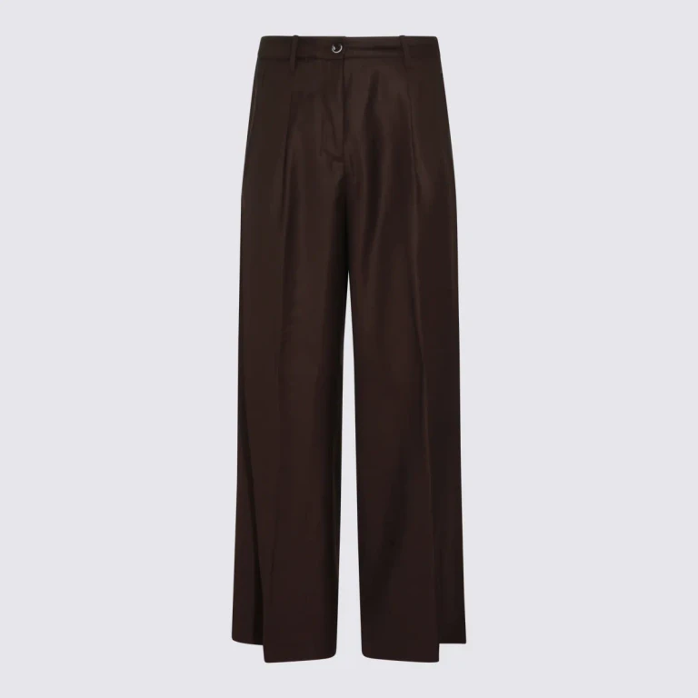 Incotex Brown Wool Pants