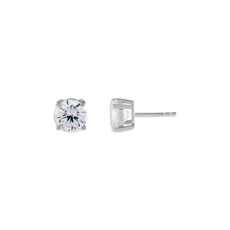 Adinas Jewels Juliette Cubic Zirconia Stud Earrings