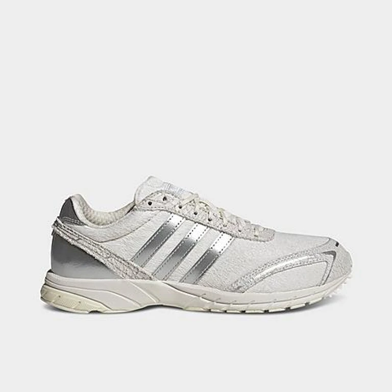 adidas Women's Originals Adizero Adios OG Casual Shoes in Off White/Silver Metallic/Cloud White Size: 5.0