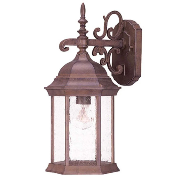 Burled Walnut One Light Wall Sconce from the Madison Collection