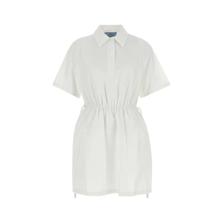 Miu Miu White Poplin Shirt Dress