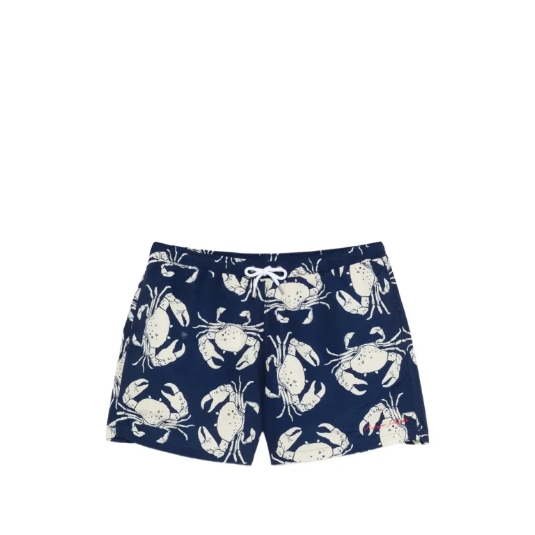 Maison Labiche Crab-print Swim Shorts