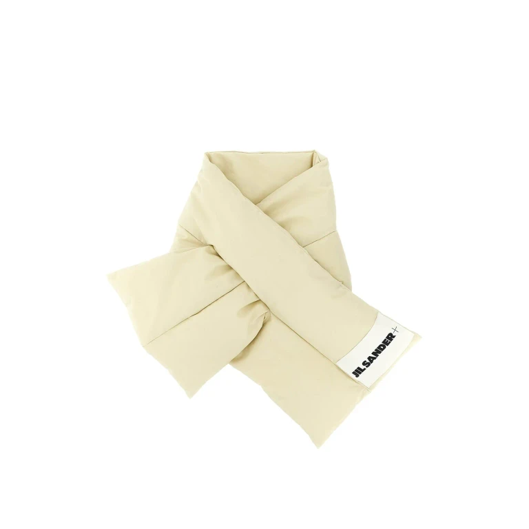 Jil Sander Cream Cotton Scarf