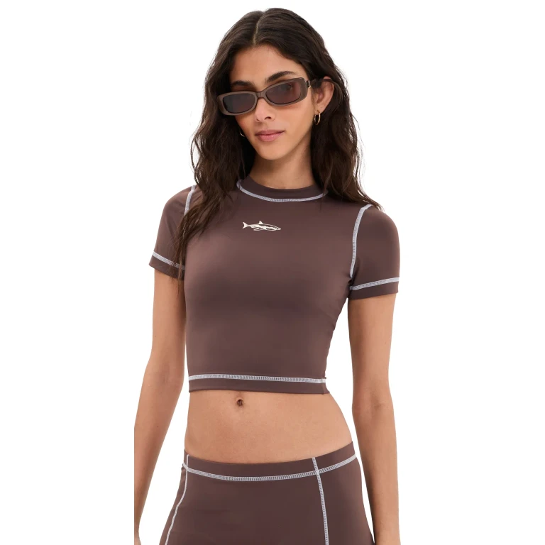 Top de biquíni STAUD Jett Java