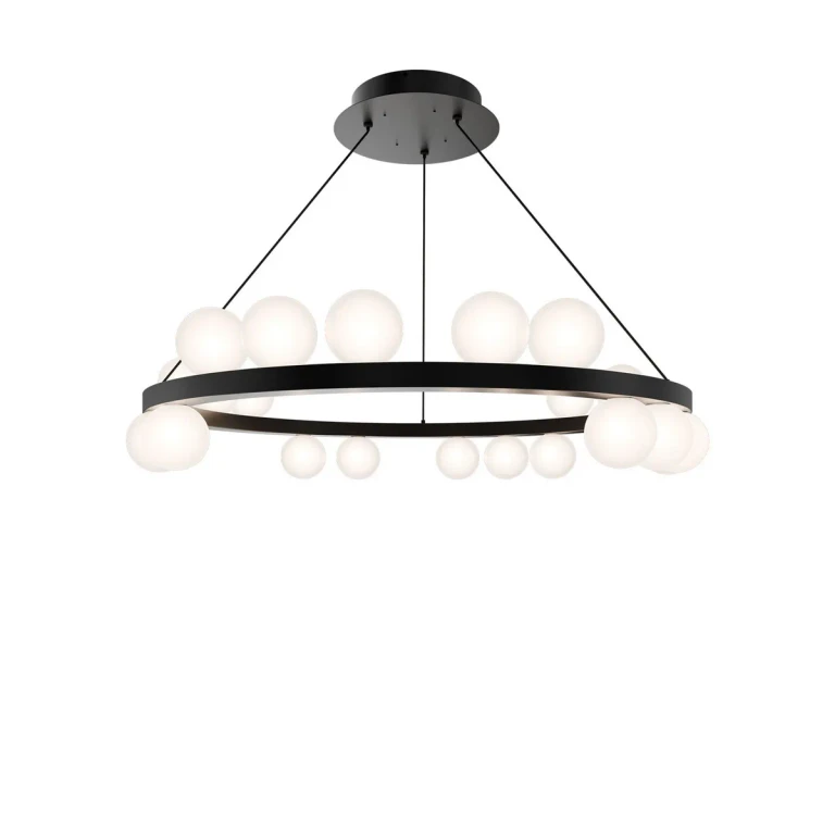 Black LED Chandelier from the Carousel Collection