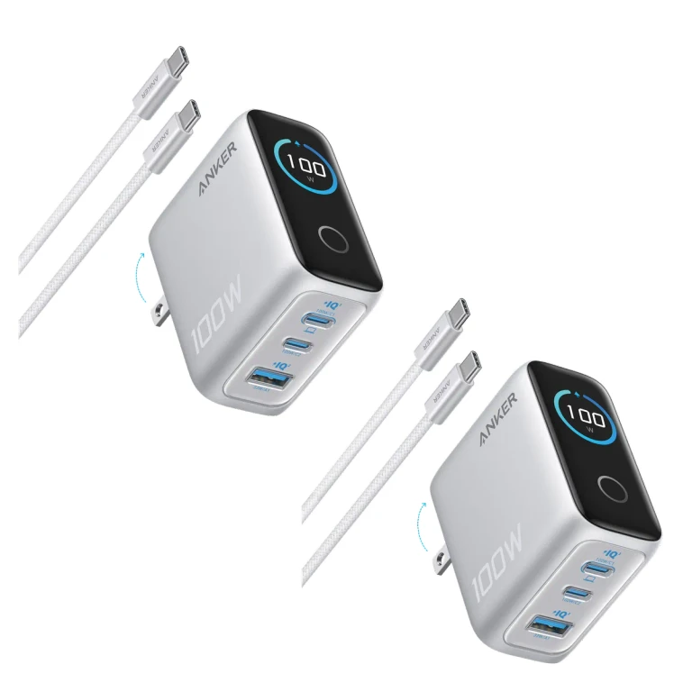 Anker 100W 3口 USB-C 充电器（带智能显示屏）