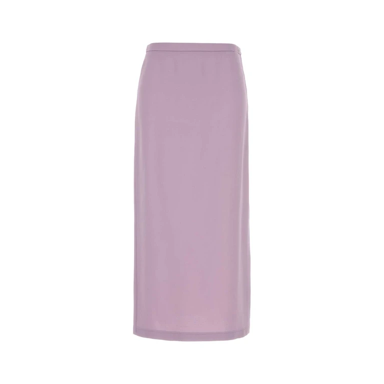 Gucci Lilac Crepe Skirt Dustywisteria Exterior: Acetate Viscose Gonne - Women