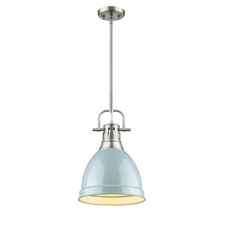 Golden Duncan 14" Mini Pendant in Pewter