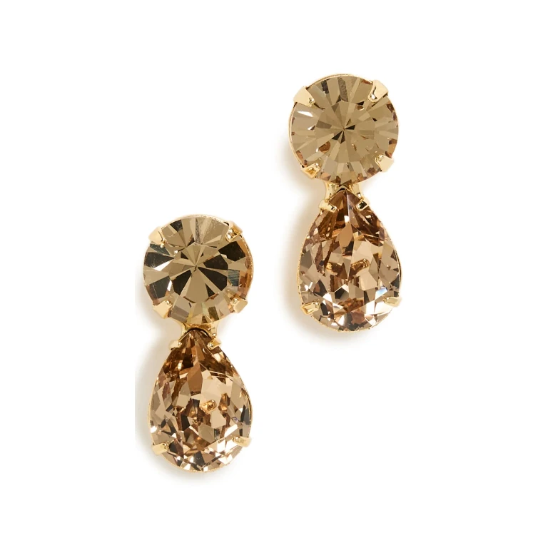 Jennifer Behr Pamina Earrings Golden One Size